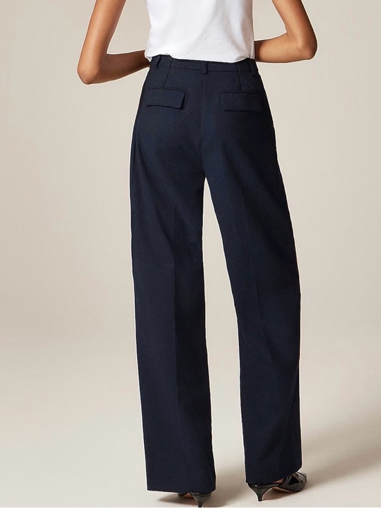 J.Crew Essential wide-leg pant in Italian studio wool blend NWT Size 4 - Picture 2 of 10